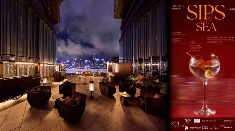 K11 MUSEA 《 Sips by the Sea 》把維港黃昏化作天際雞尾酒之旅